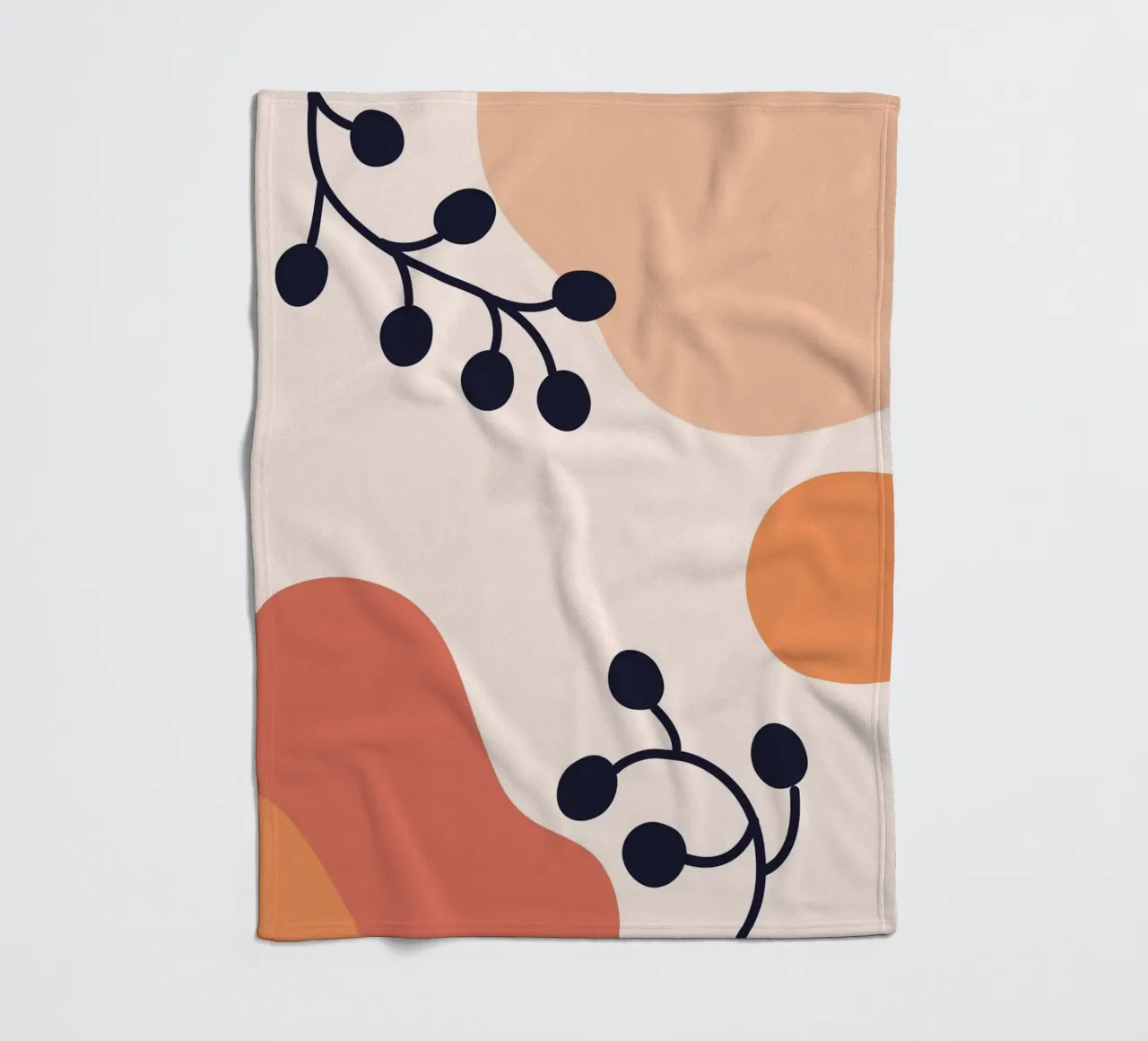 Organic shapes lines circular coperta in pile da LisaArtes