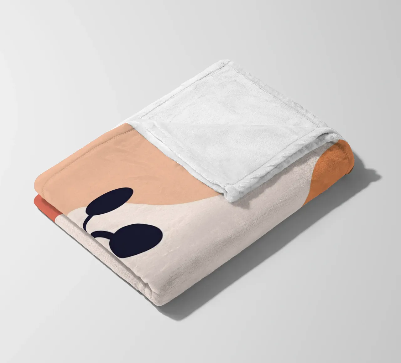 Organic shapes lines circular coperta in pile da LisaArtes