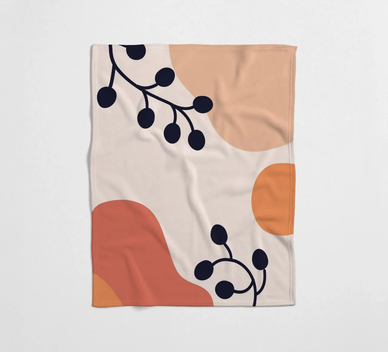 Organic shapes lines circular coperta in pile da LisaArtes