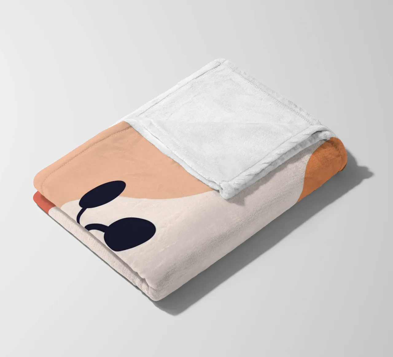 Organic shapes lines circular coperta in pile da LisaArtes