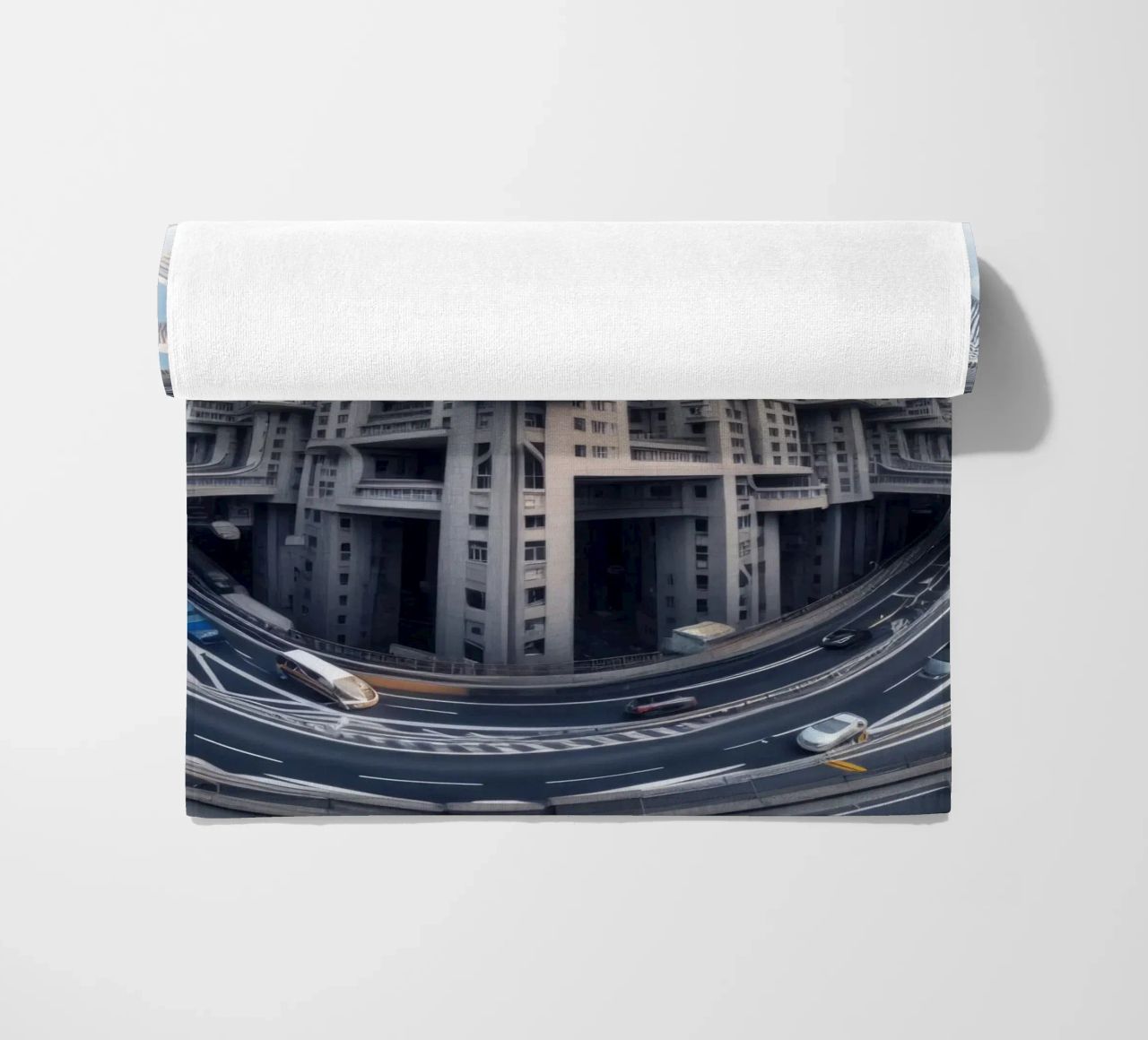 Sphere 016 - Futuristic Metropolis With Highway telo mare da Spheres