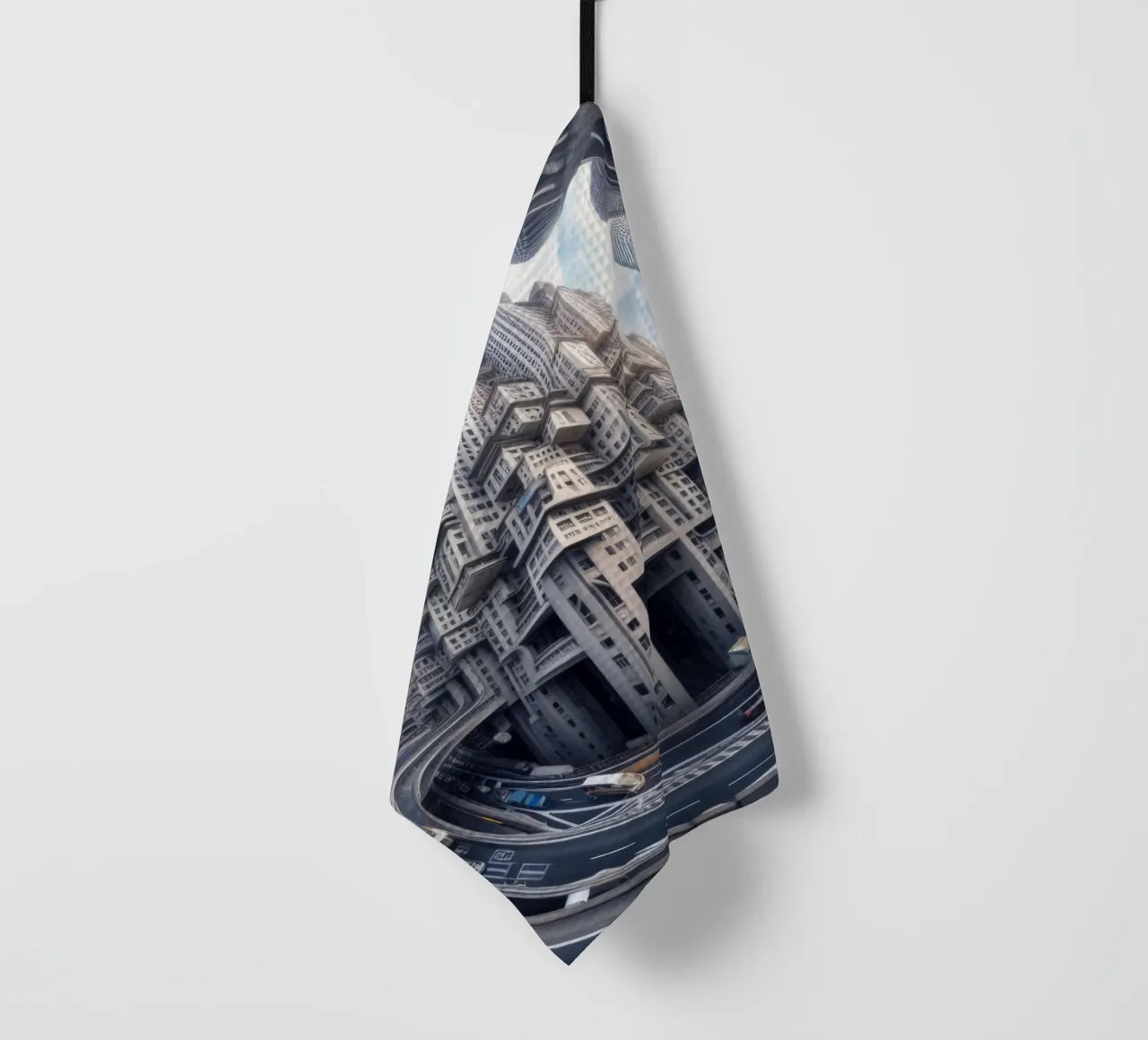 Sphere 016 - Futuristic Metropolis With Highway torchon de Spheres