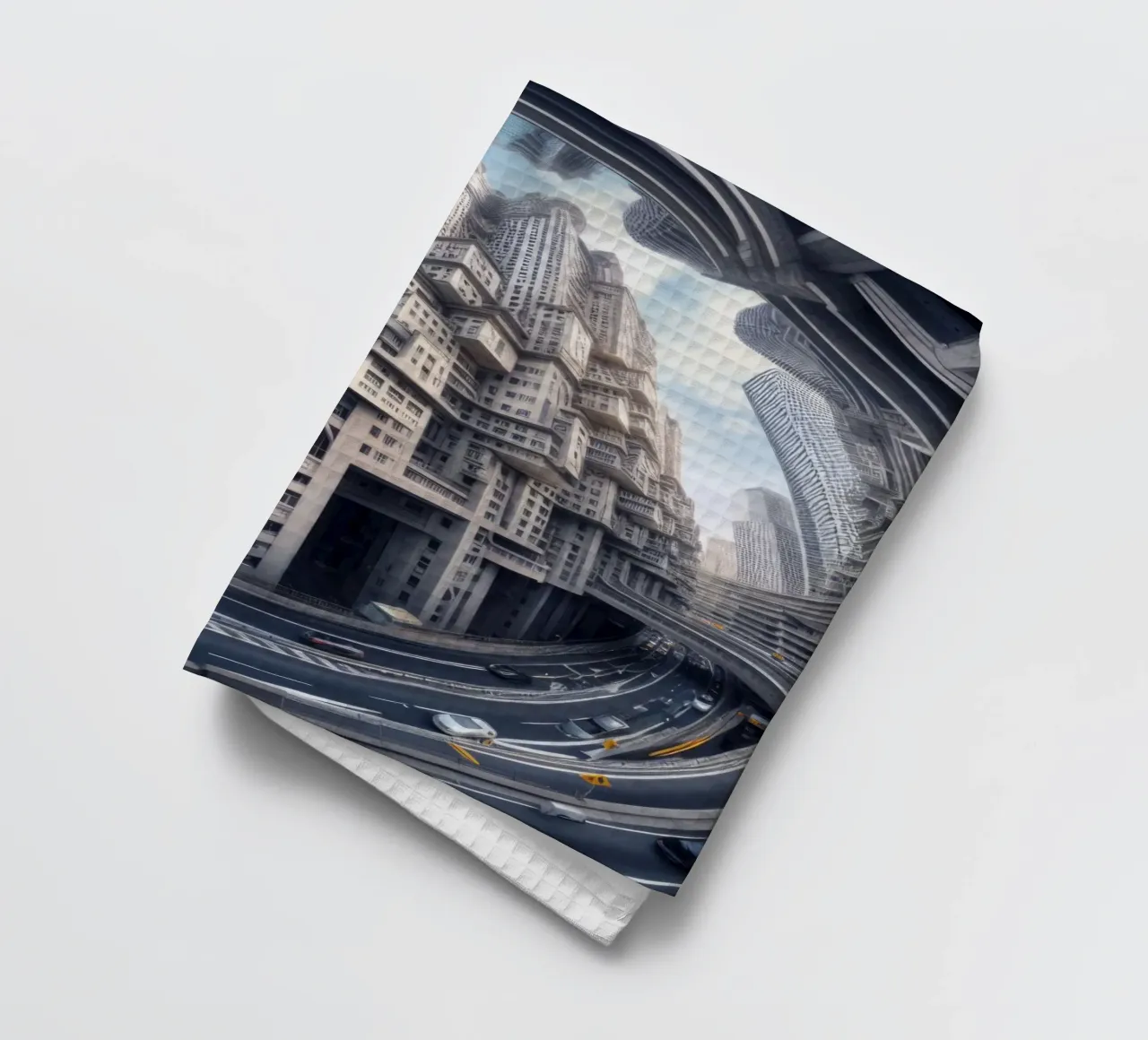 Sphere 016 - Futuristic Metropolis With Highway torchon de Spheres