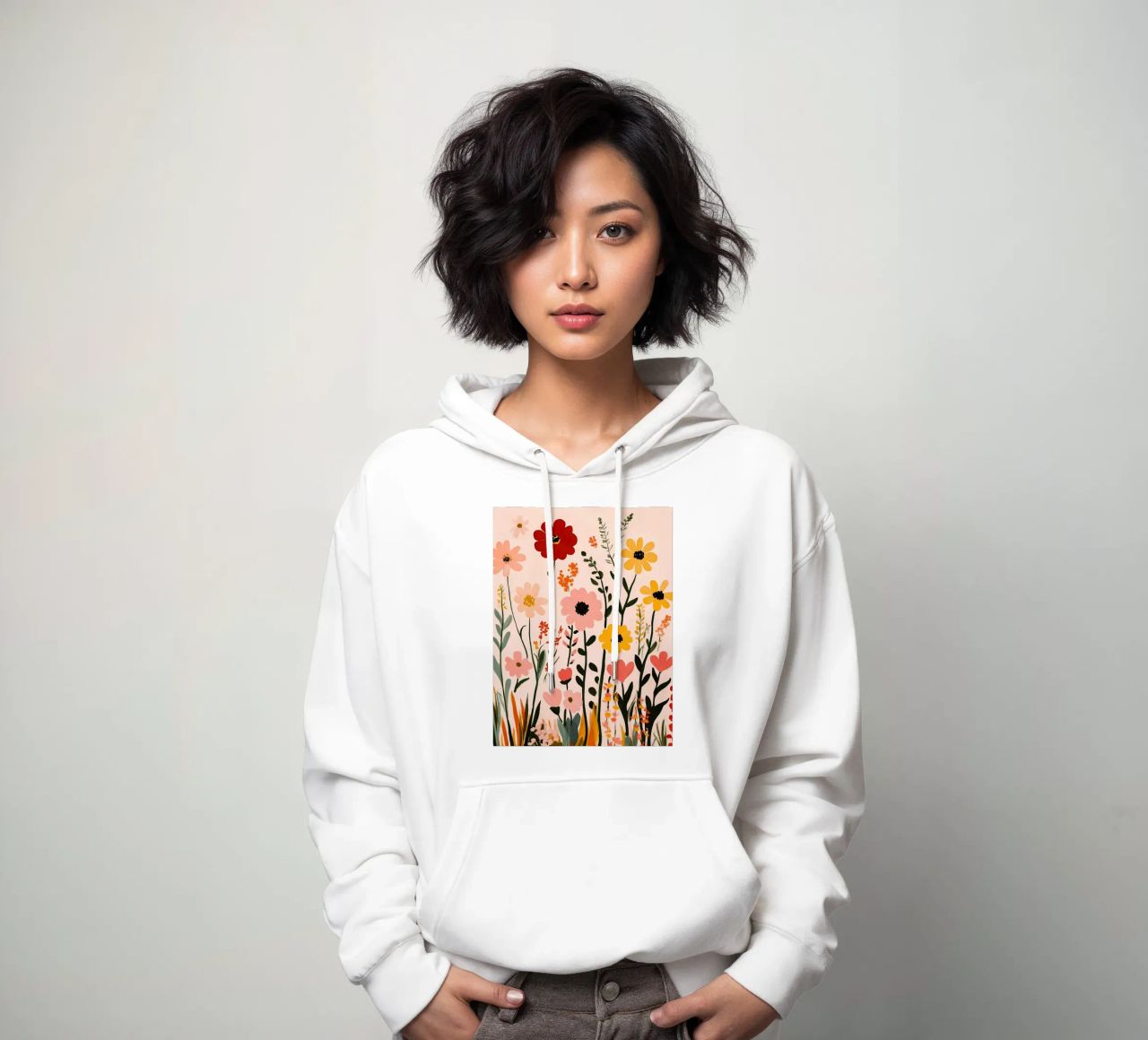 Wildblumen Hoodie von Olga Wildrose