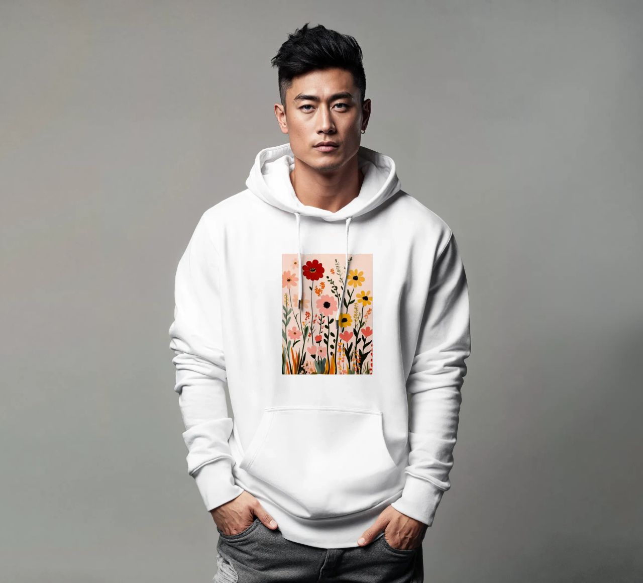 Wildblumen Hoodie von Olga Wildrose