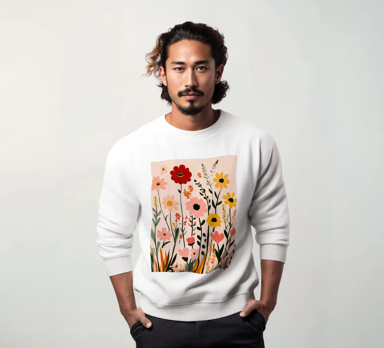 Wildflowers sweatshirt by Olga Wildrose