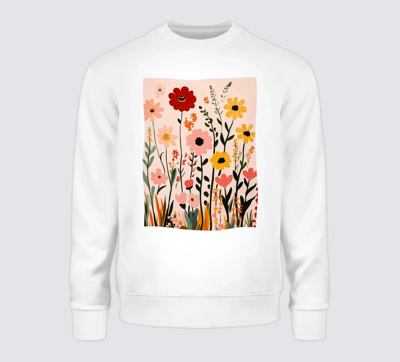 Wildblumen Sweatshirt von Olga Wildrose