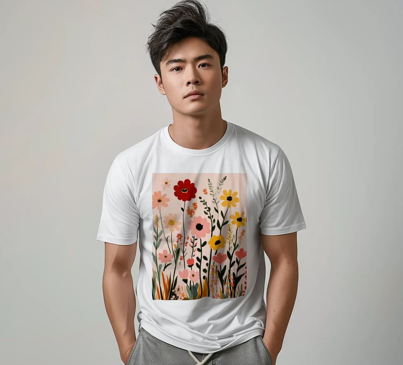 Fiori selvatici t-shirt da Olga Wildrose