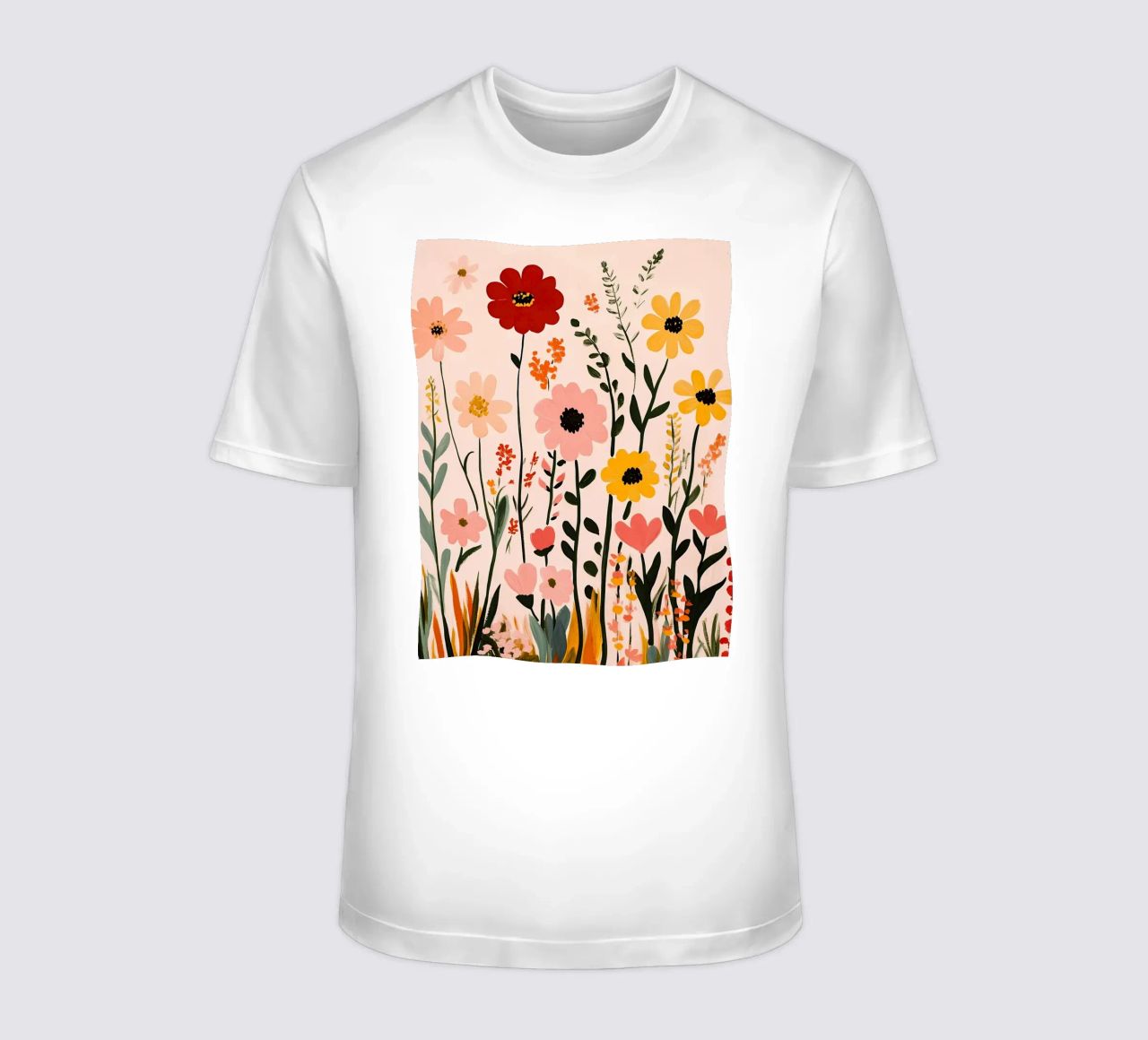 Wildblumen T-Shirt von Olga Wildrose