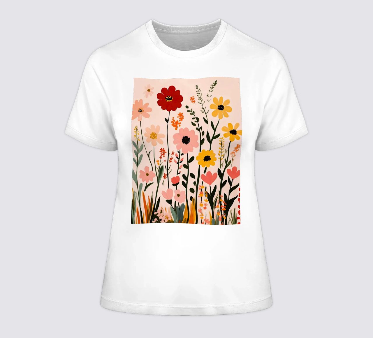 Wildblumen Frauen T-Shirt von Olga Wildrose