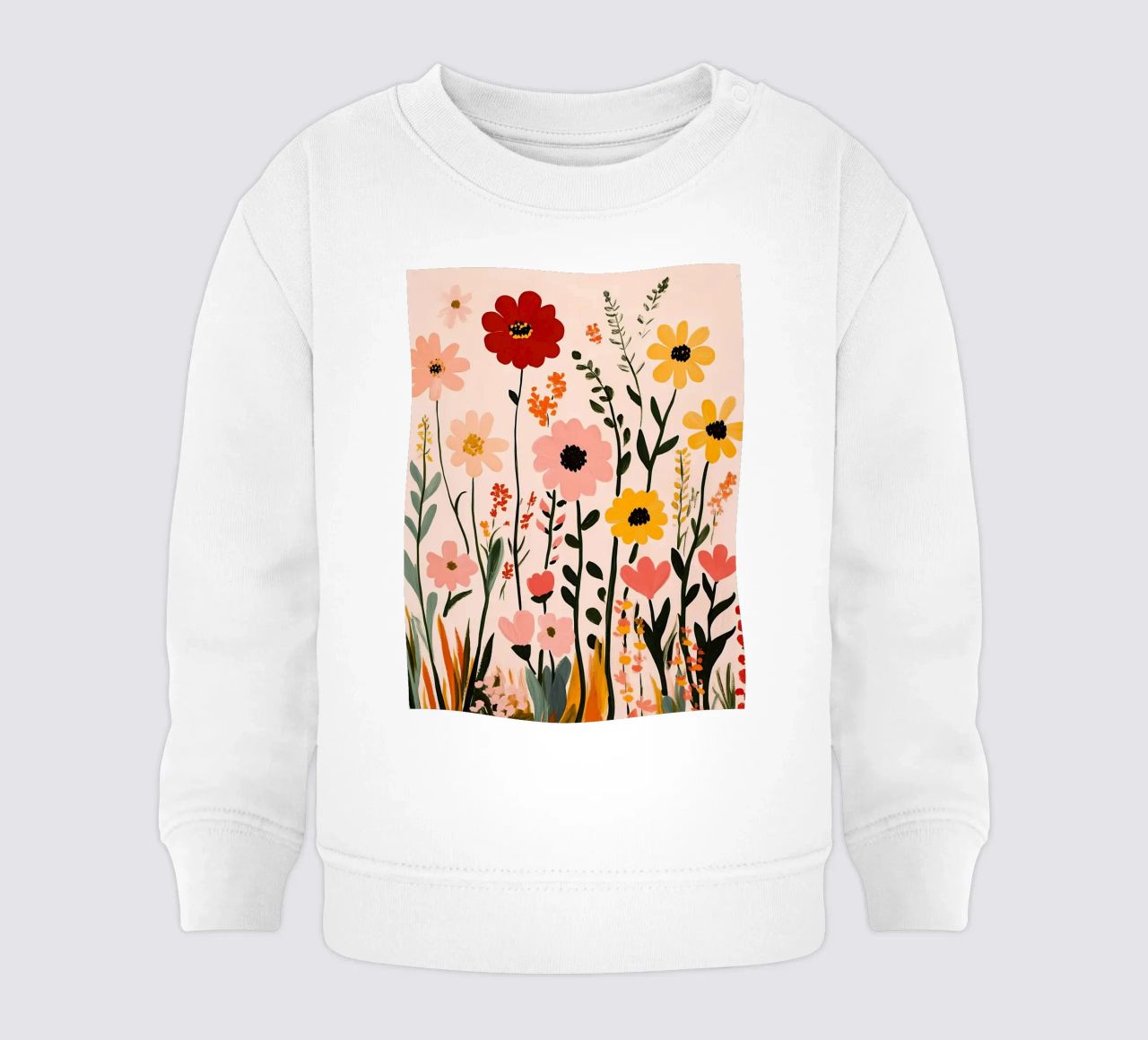 Wildblumen Baby Sweatshirt von Olga Wildrose