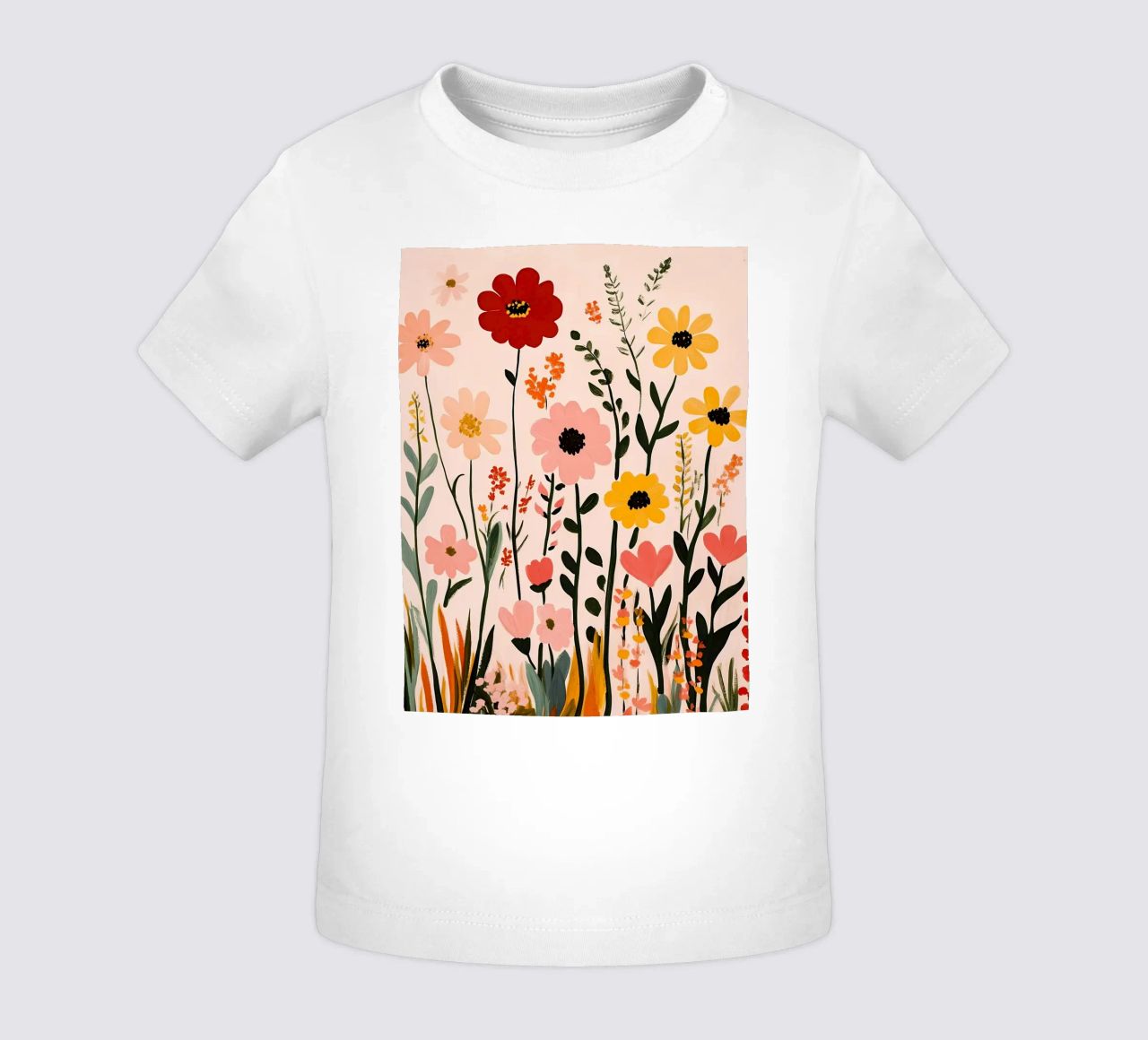 Wildblumen Baby T-Shirt von Olga Wildrose