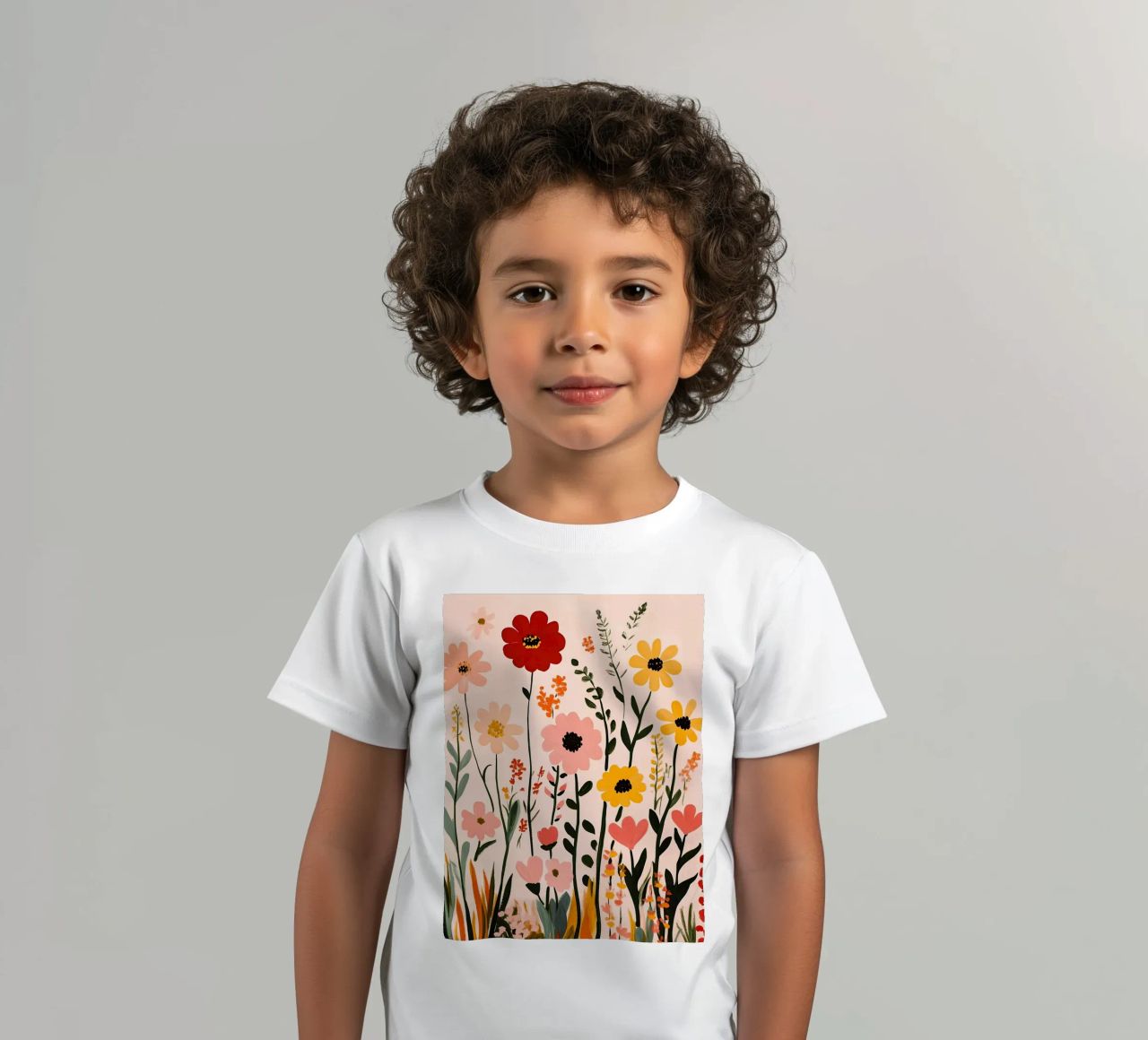 Wildblumen Kinder T-Shirt von Olga Wildrose
