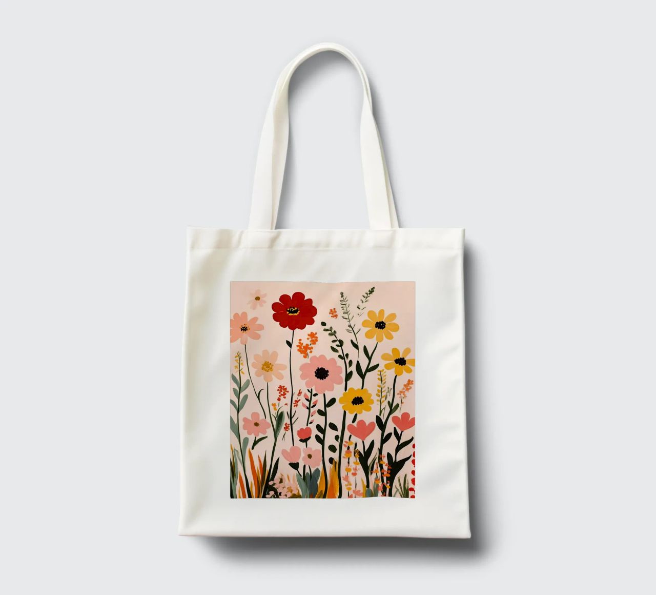 Wildblumen Jutebeutel von Olga Wildrose