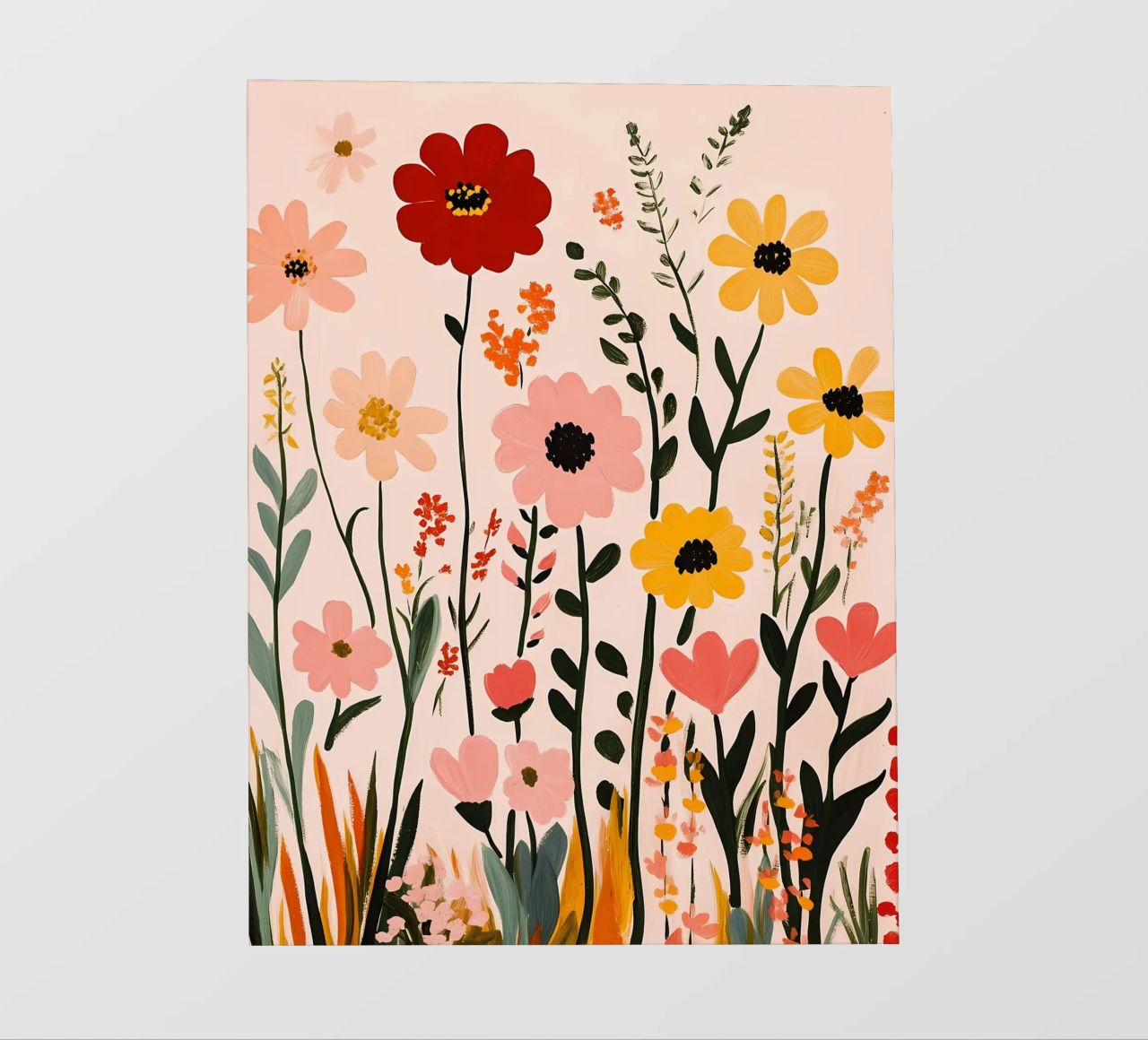 Wildblumen Backlit Folie von Olga Wildrose