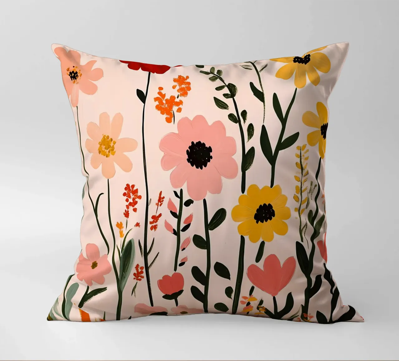 Fiori selvatici cuscino da Olga Wildrose