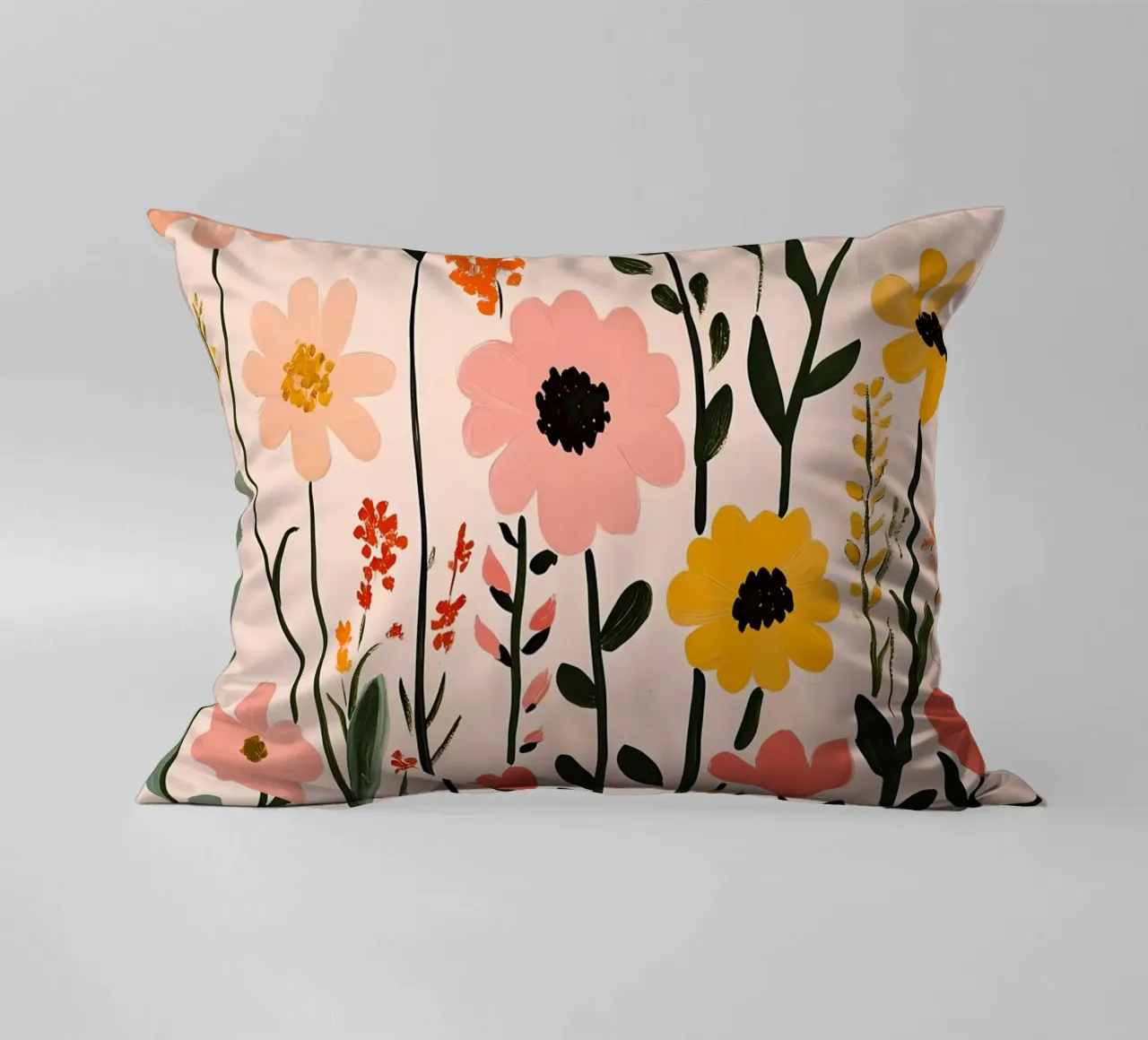 Fiori selvatici cuscino da Olga Wildrose