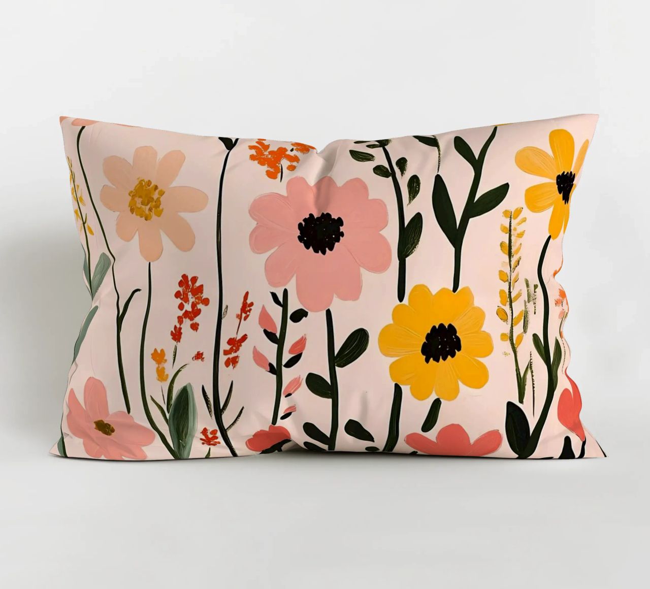 Wildblumen Kissen von Olga Wildrose