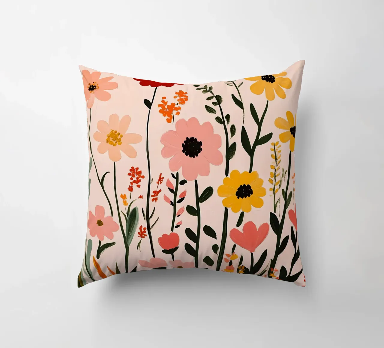 Fiori selvatici cuscino da Olga Wildrose