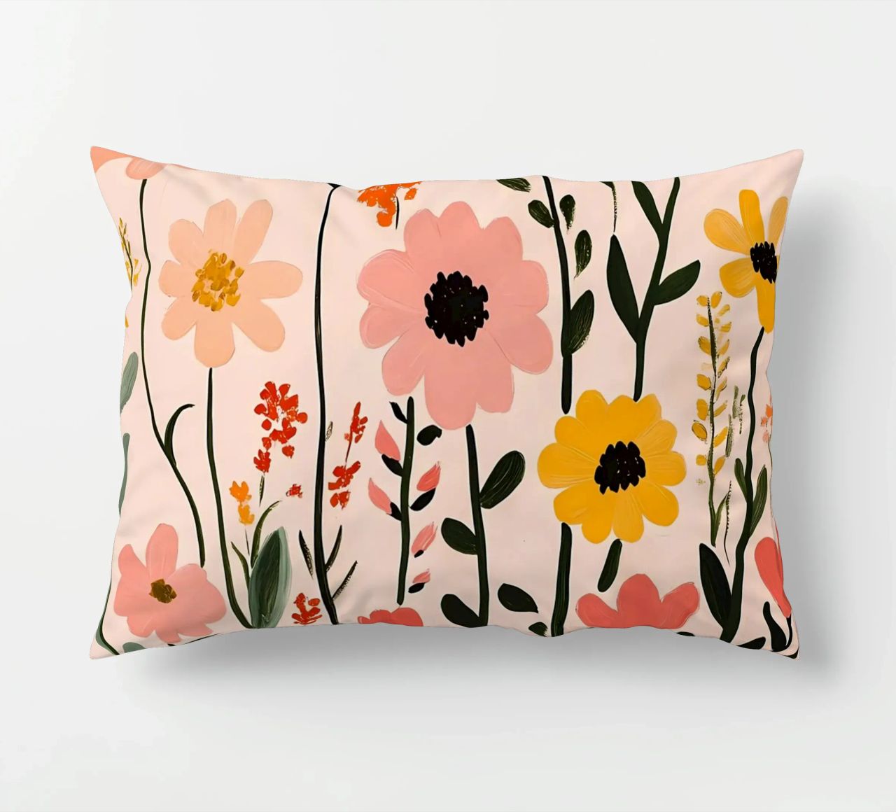 Wildblumen Kissen von Olga Wildrose