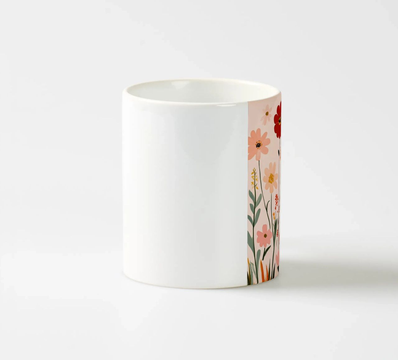 Wildblumen Keramik Tasse von Olga Wildrose