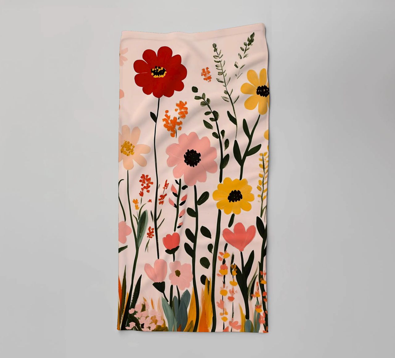 Wildblumen Handtuch von Olga Wildrose
