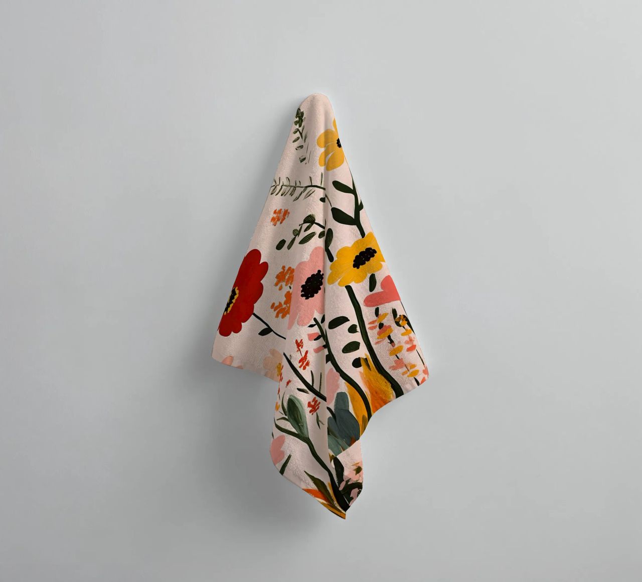 Wildblumen Handtuch von Olga Wildrose