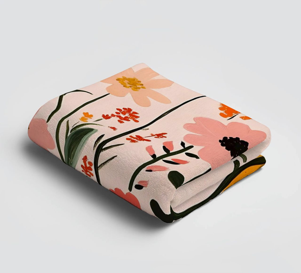 Wildblumen Handtuch von Olga Wildrose