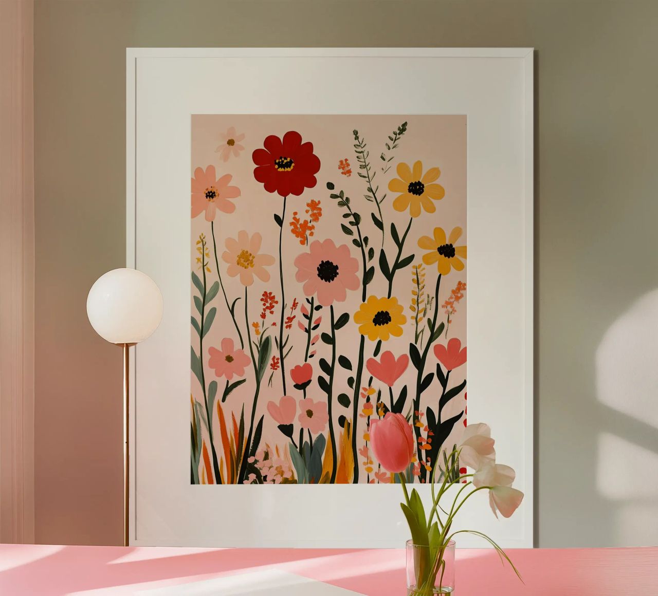 Wildblumen Hahnemühle von Olga Wildrose