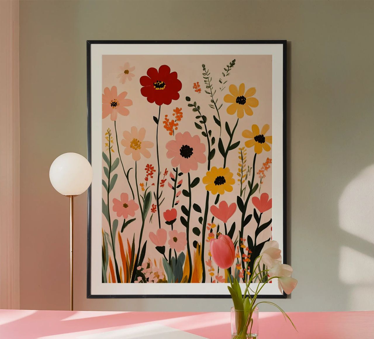 Wildblumen Hahnemühle von Olga Wildrose