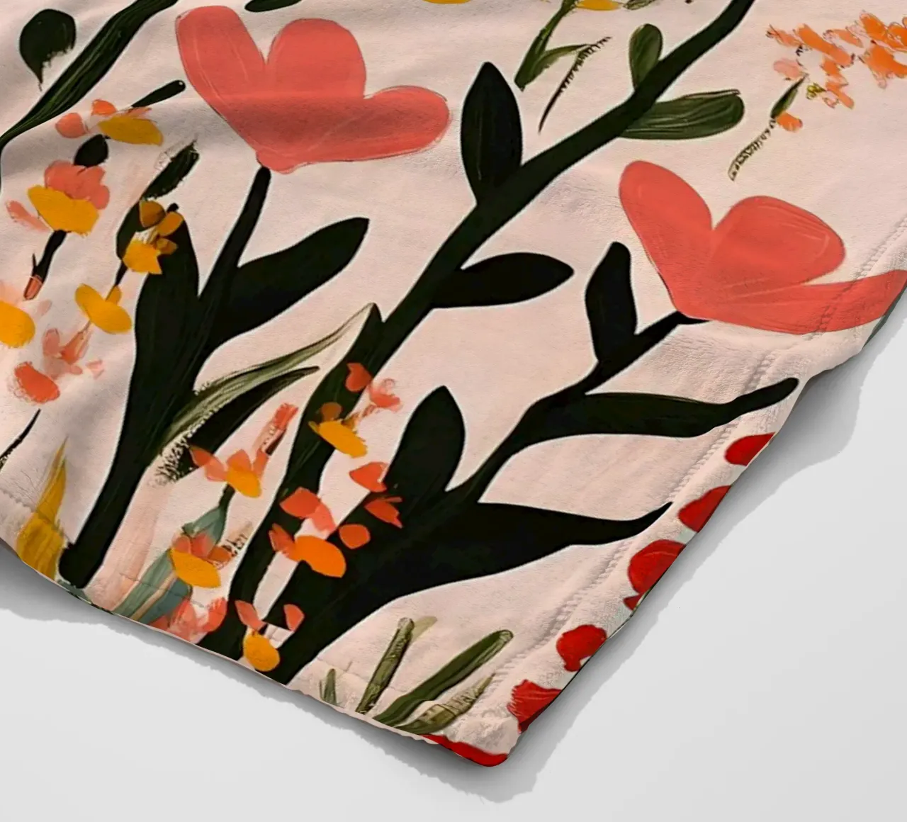 Fiori selvatici coperta in pile da Olga Wildrose