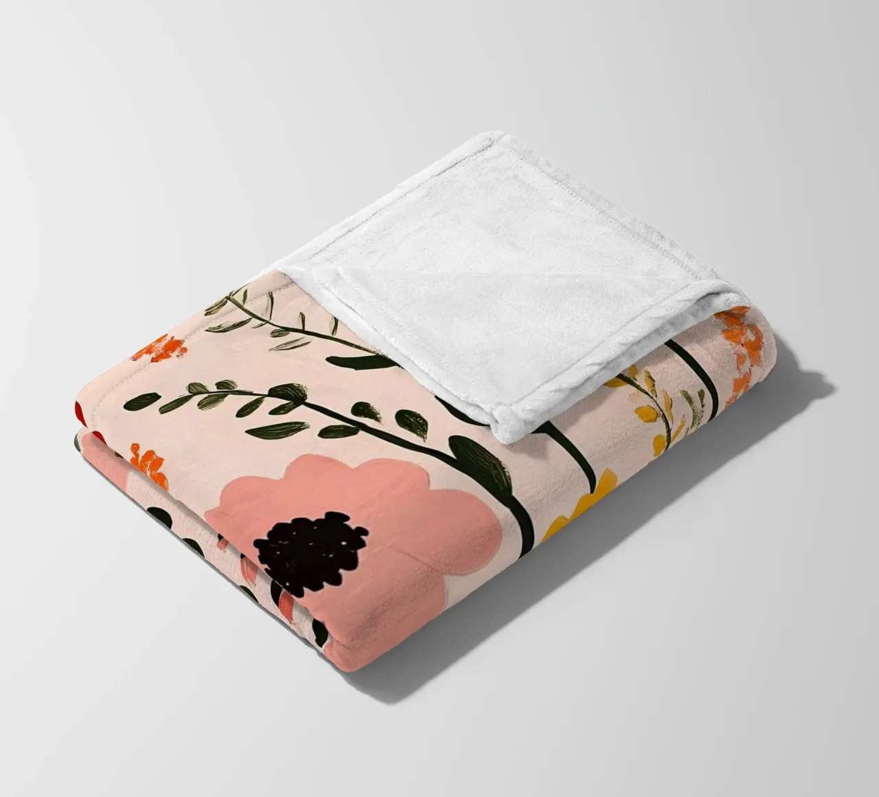 Fiori selvatici coperta in pile da Olga Wildrose