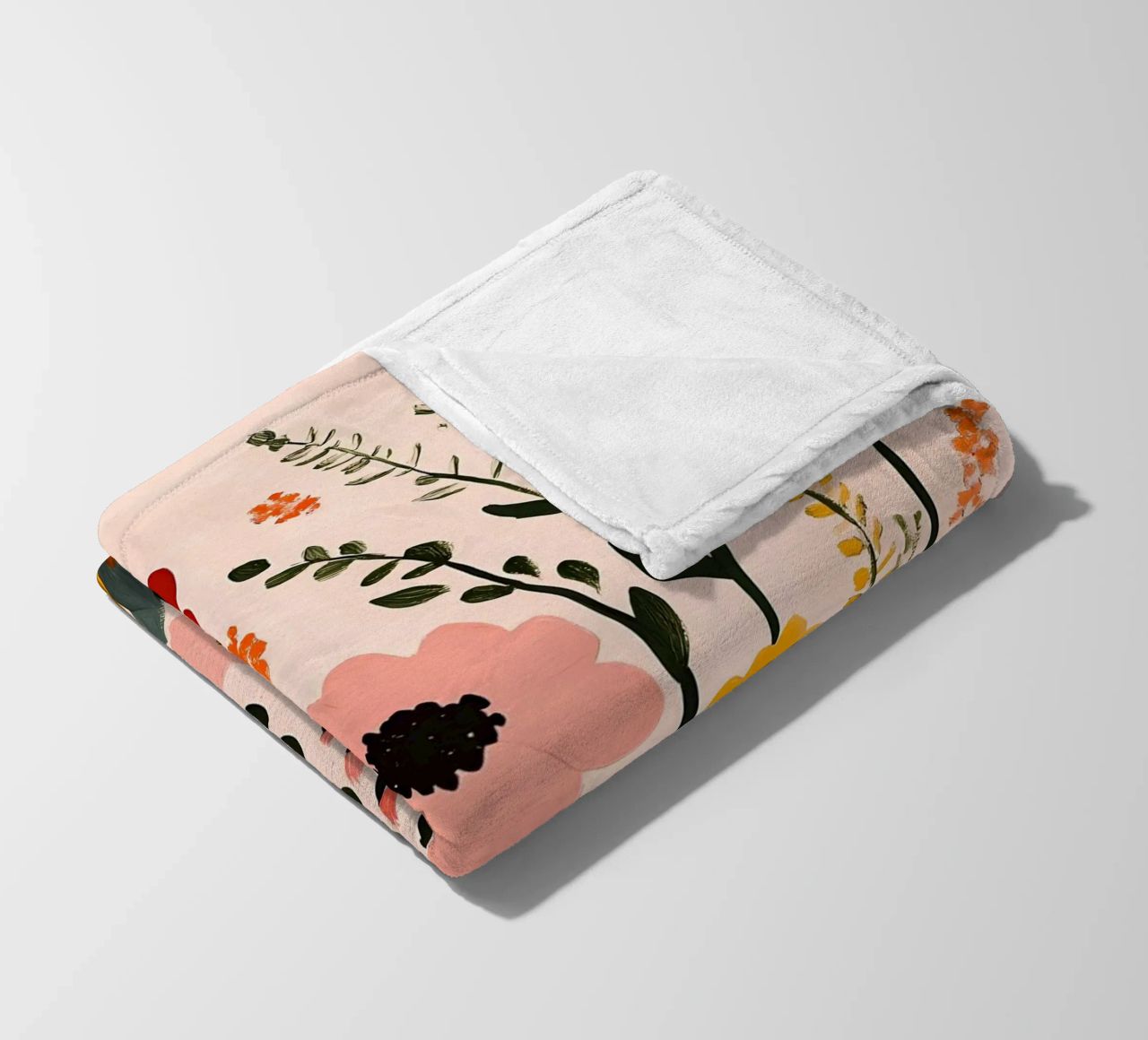 Wildblumen Fleecedecke von Olga Wildrose