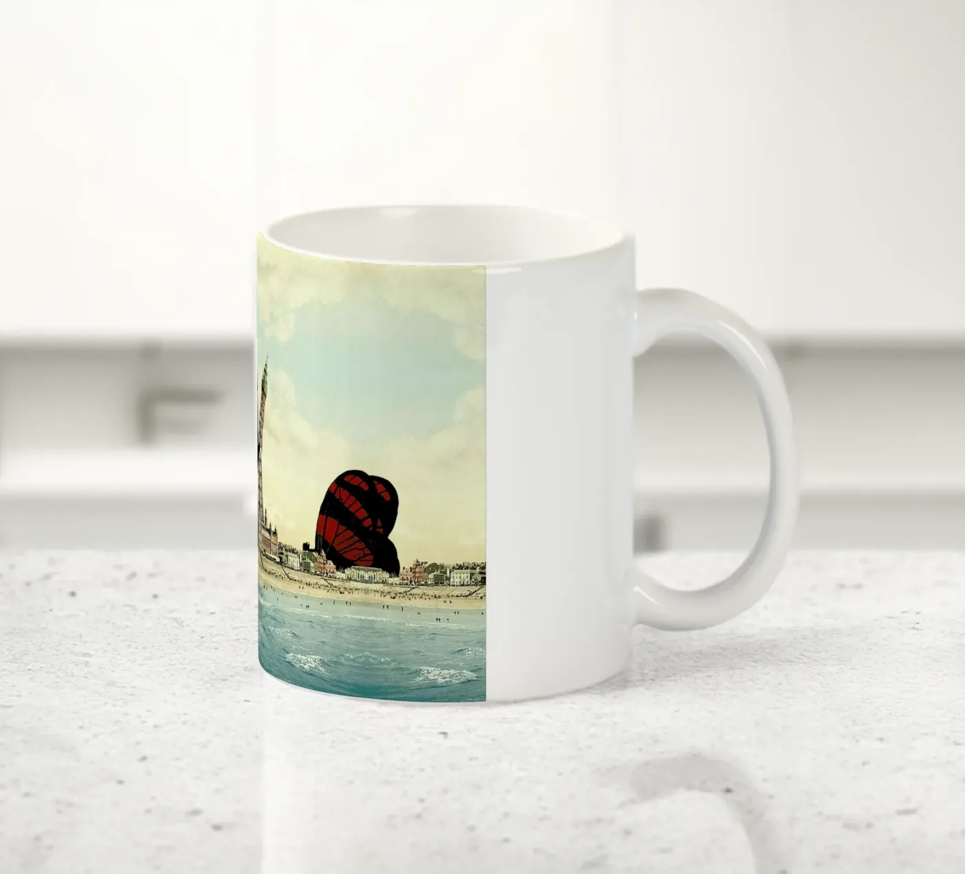 Blackpool ceramic mug by The Gently Unfurling Sneak