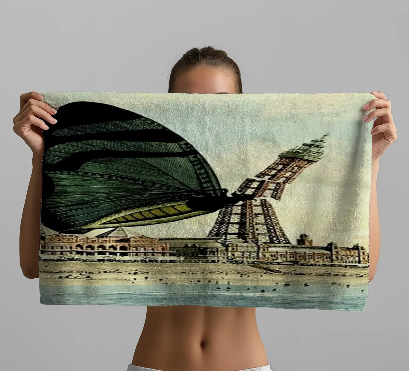 Blackpool towel by The Gently Unfurling Sneak