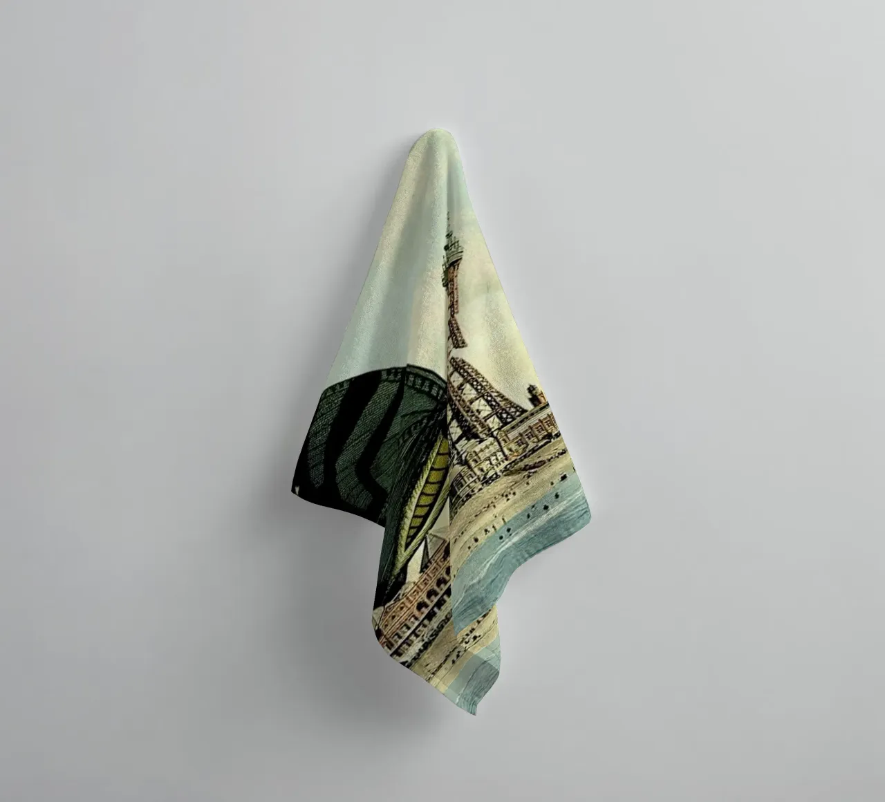 Blackpool towel by The Gently Unfurling Sneak