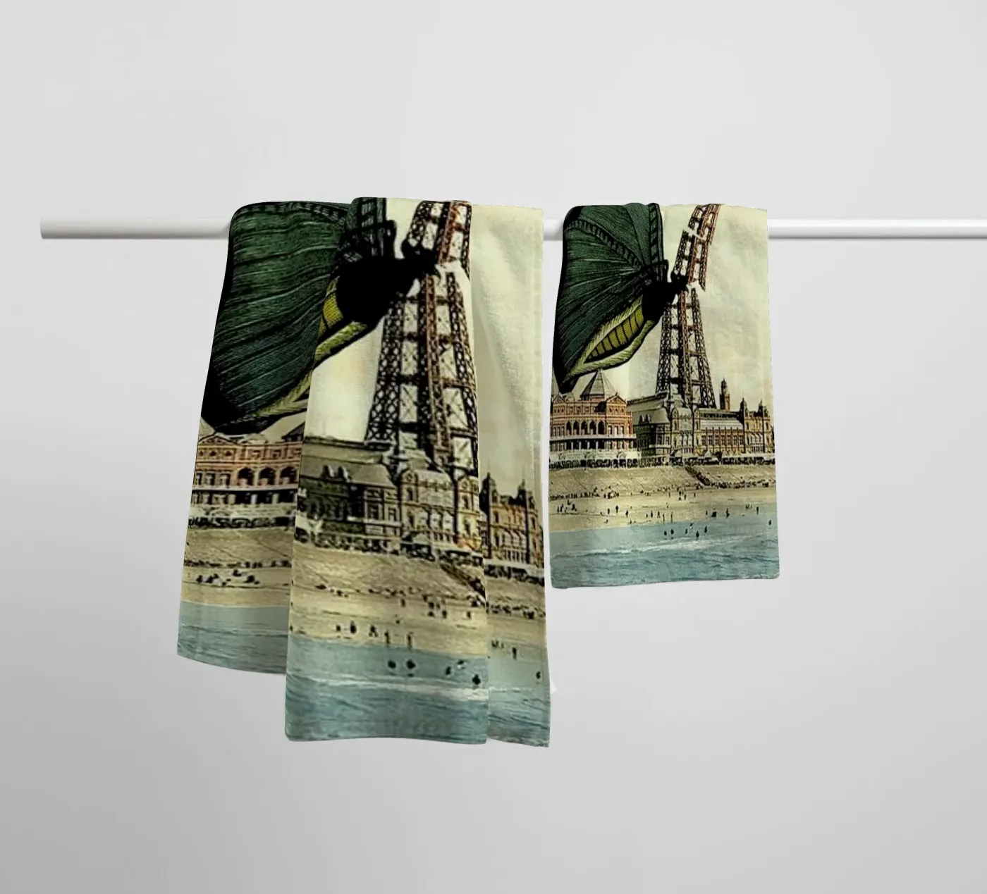 Blackpool towel by The Gently Unfurling Sneak