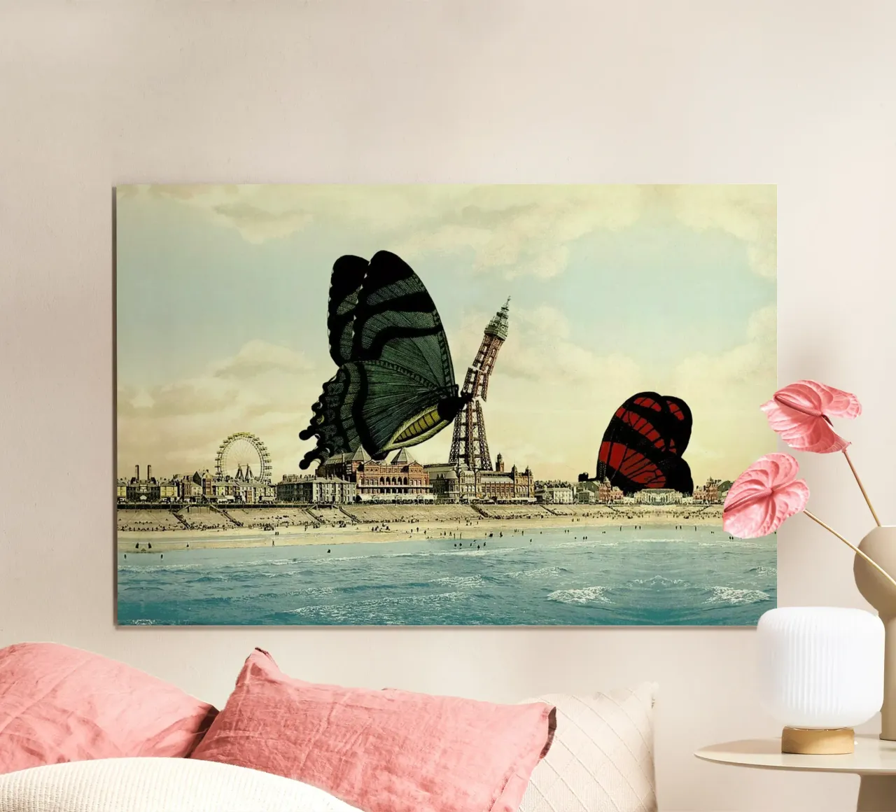 Blackpool poster con telaio in plastica da The Gently Unfurling Sneak