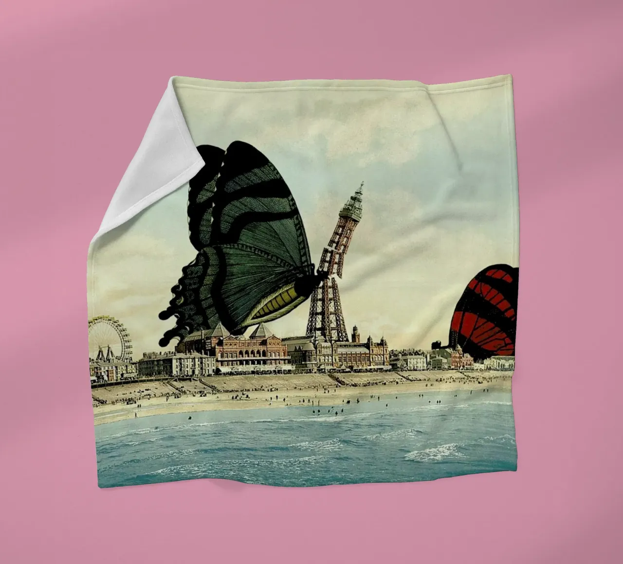 Blackpool Fleecedecke von The Gently Unfurling Sneak