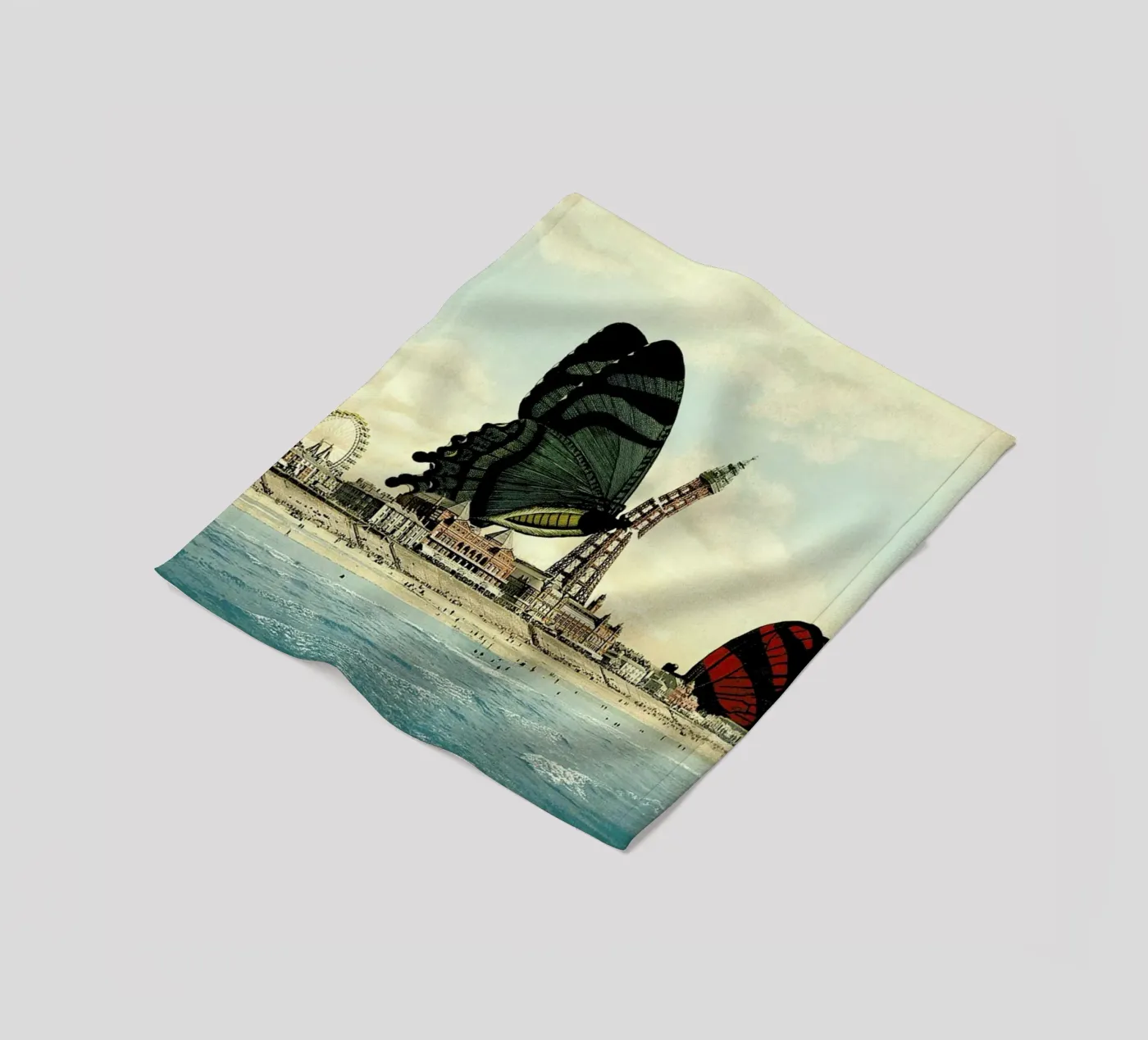 Blackpool fleecedeken van The Gently Unfurling Sneak