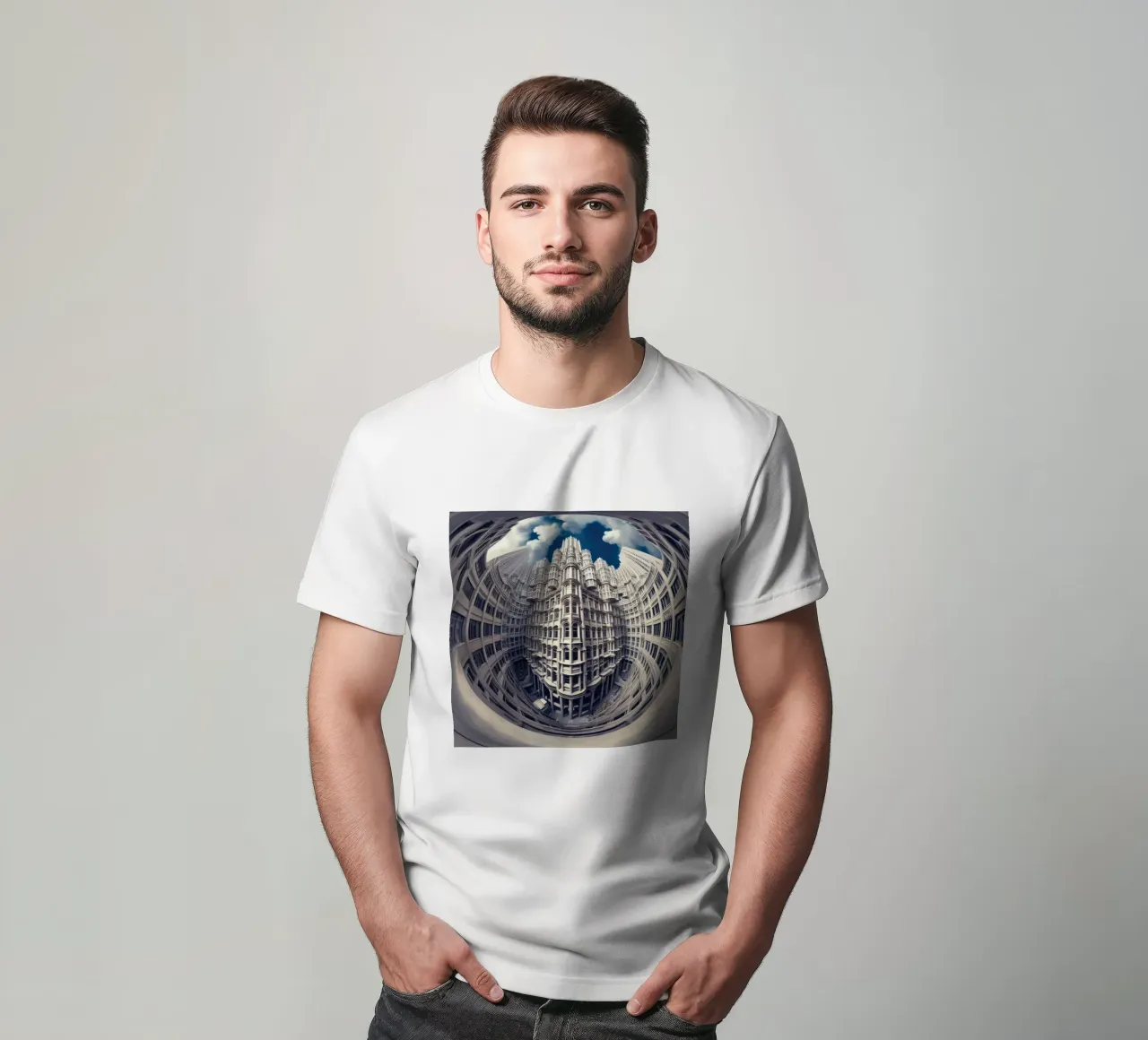Sphere 025 - Futuristic Gothic Architecture t-shirt da Spheres