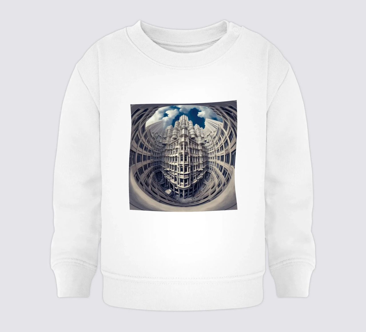 Sphere 025 - Futuristic Gothic Architecture felpa neonato da Spheres