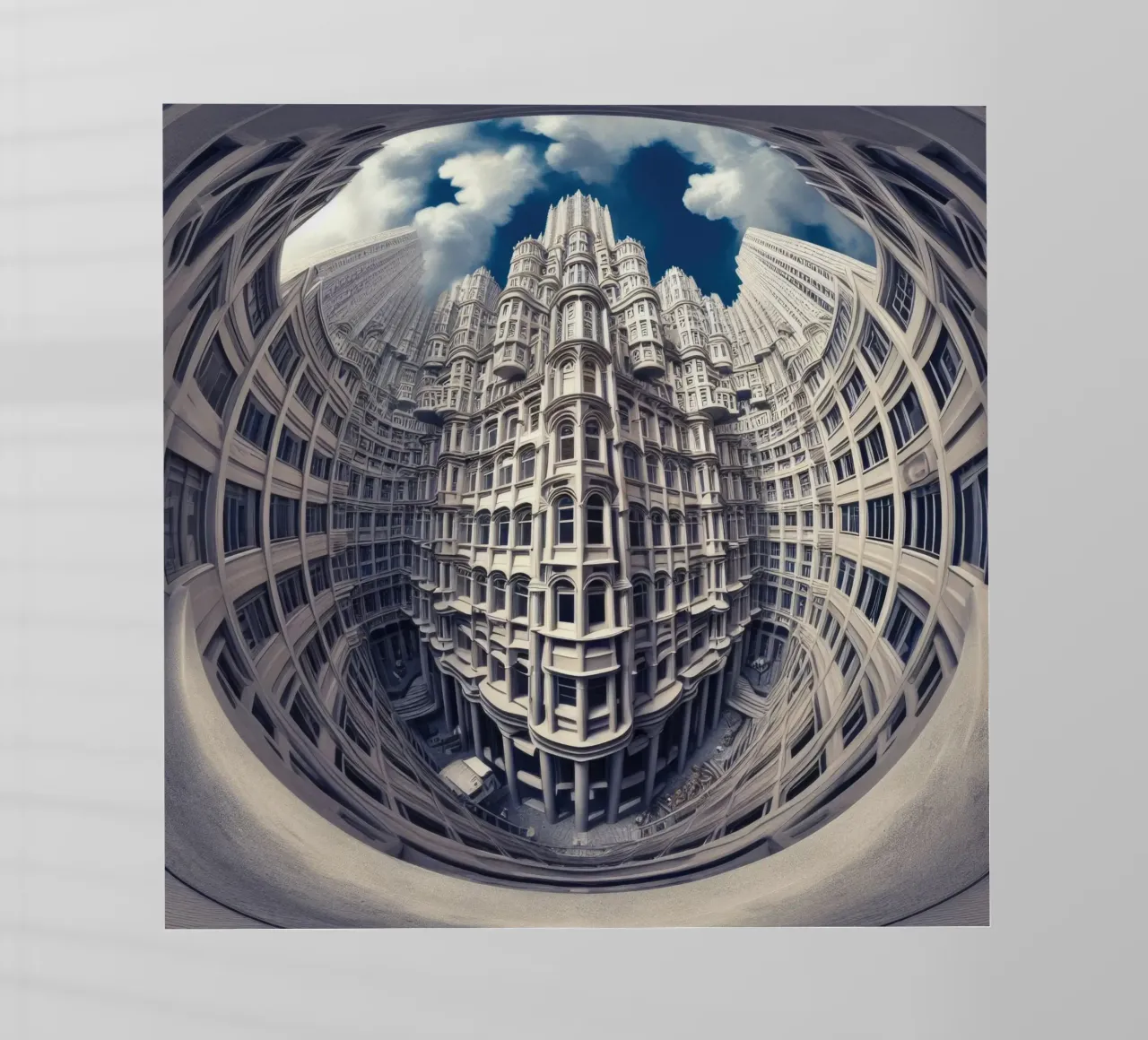 Sphere 025 - Futuristic Gothic Architecture pellicola backlit da Spheres