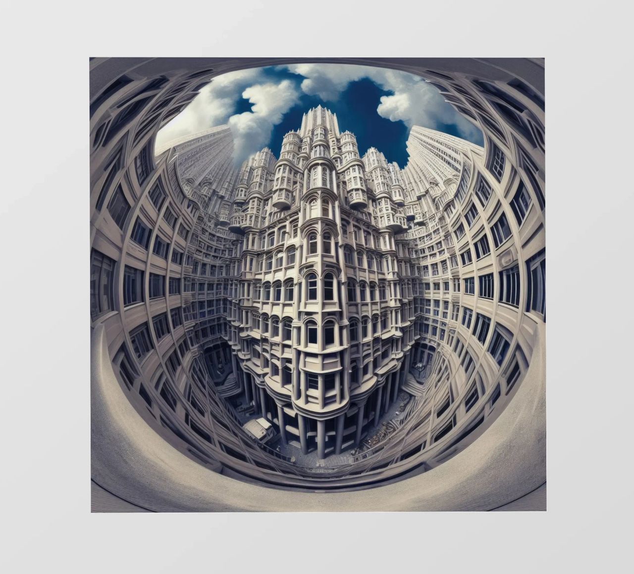 Sphere 025 - Futuristic Gothic Architecture pellicola backlit da Spheres