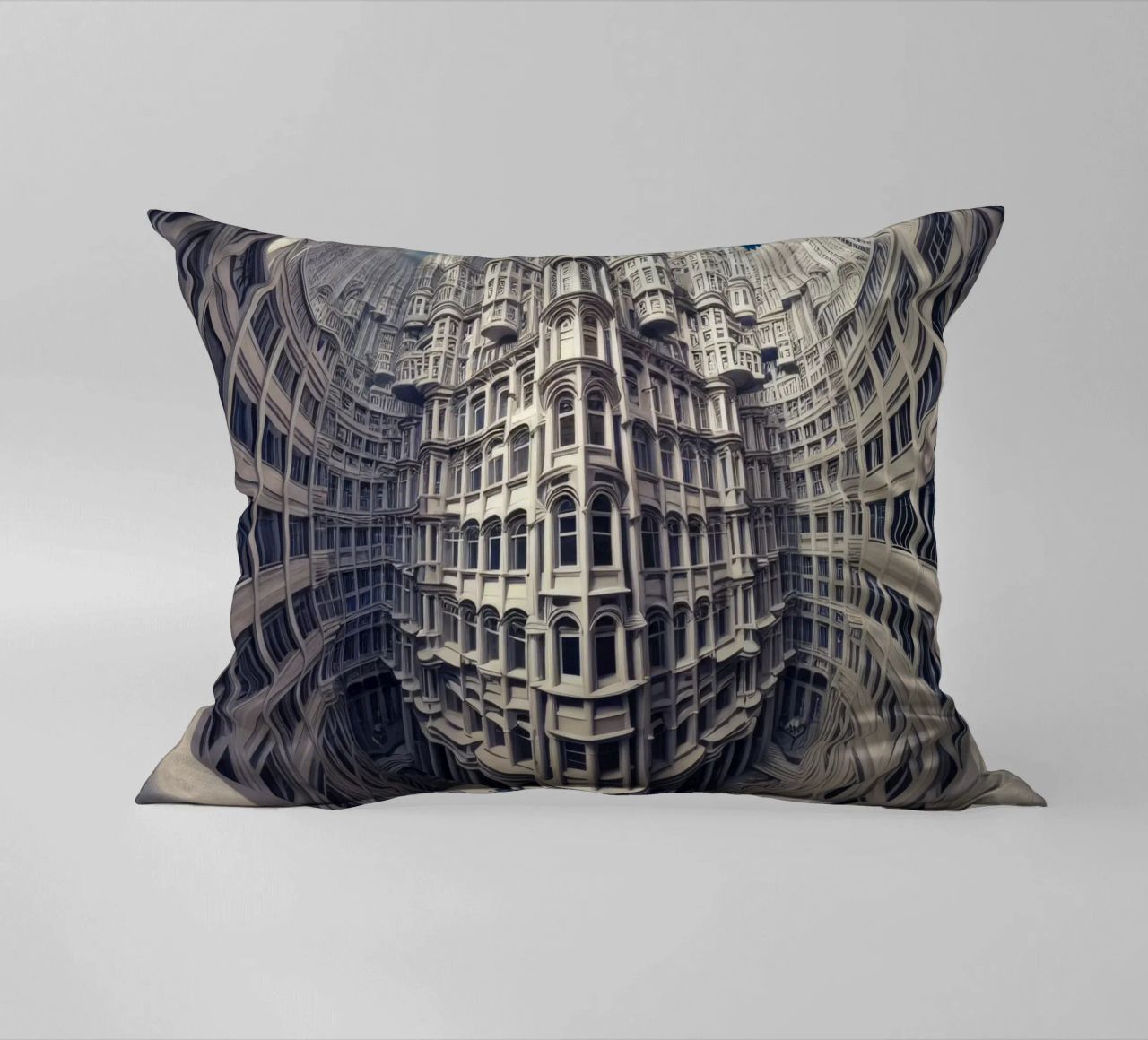 Sphere 025 - Futuristic Gothic Architecture cuscino da Spheres