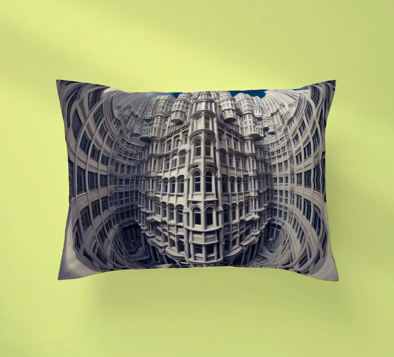 Sphere 025 - Futuristic Gothic Architecture cuscino da Spheres