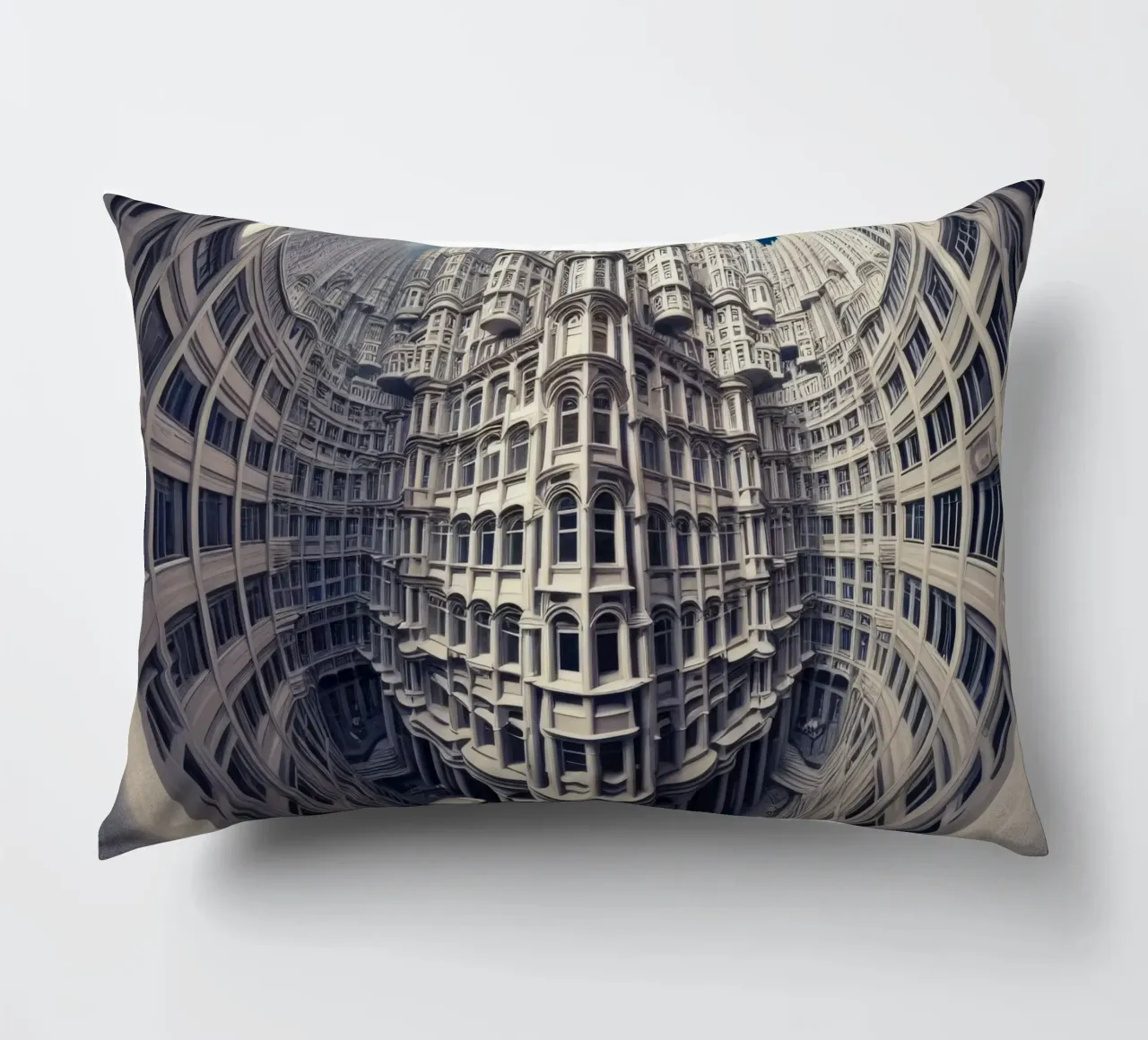 Sphere 025 - Futuristic Gothic Architecture cuscino da Spheres