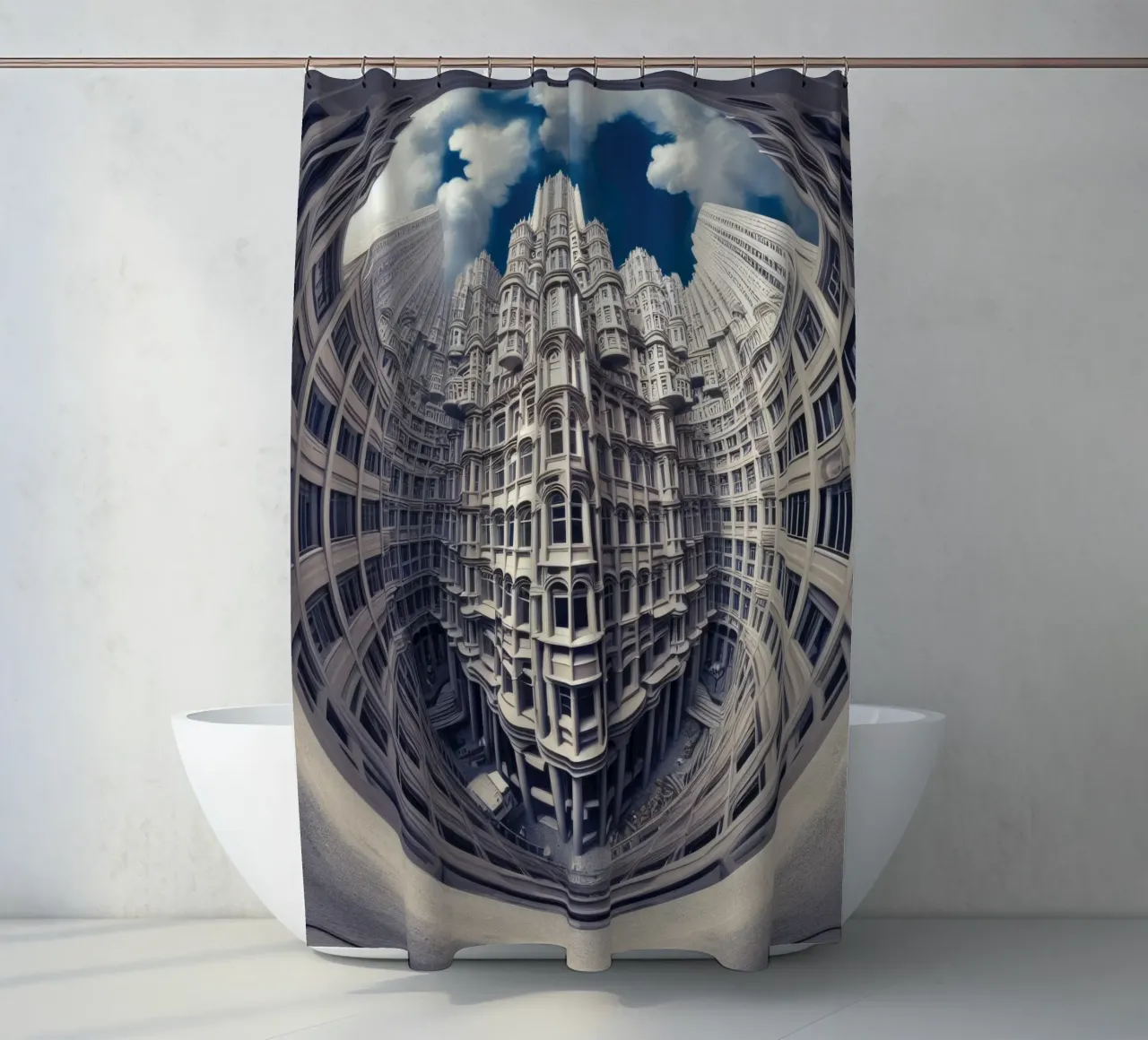 Sphere 025 - Futuristic Gothic Architecture tenda da doccia da Spheres