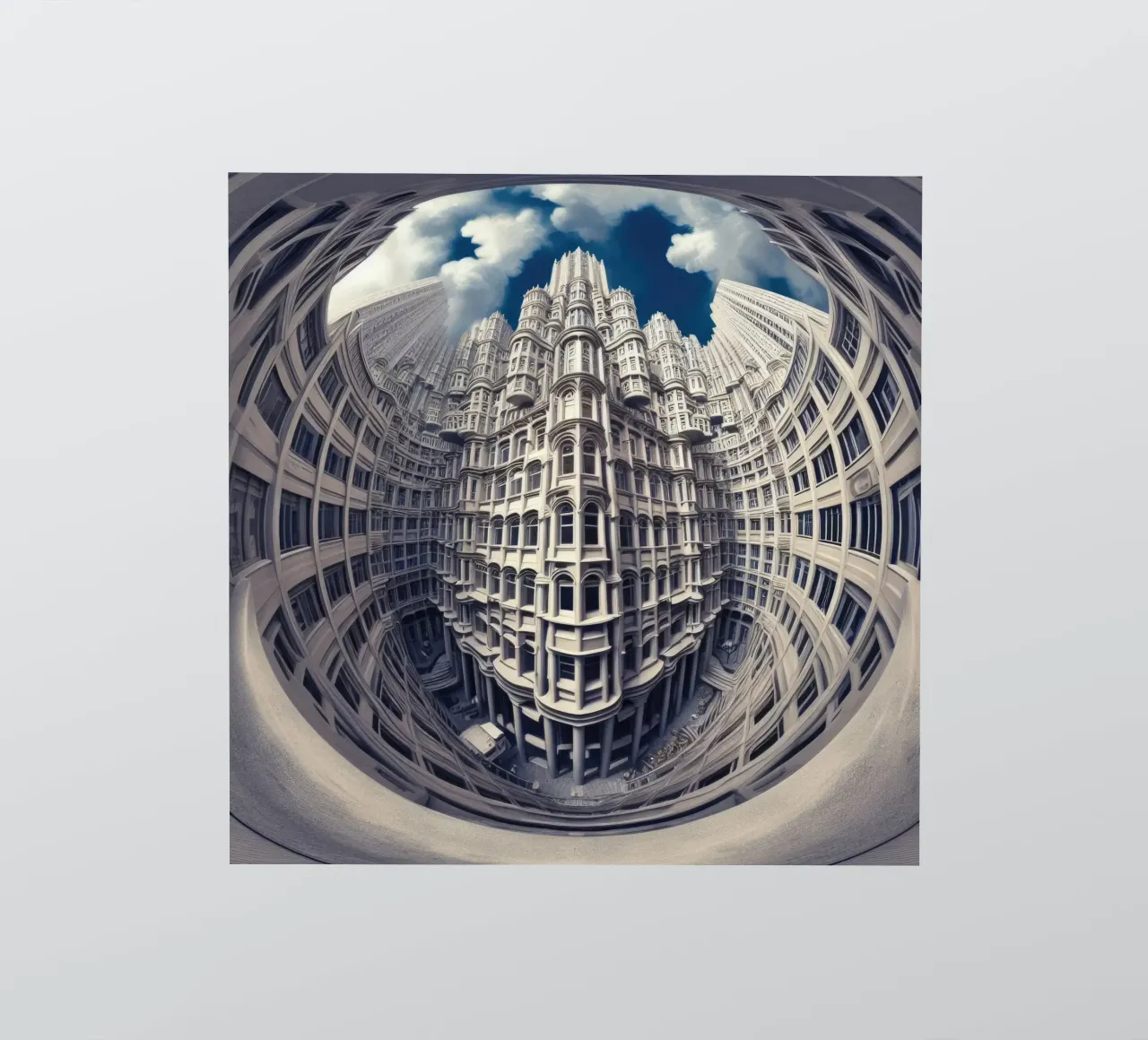 Sphere 025 - Futuristic Gothic Architecture adesivo da Spheres