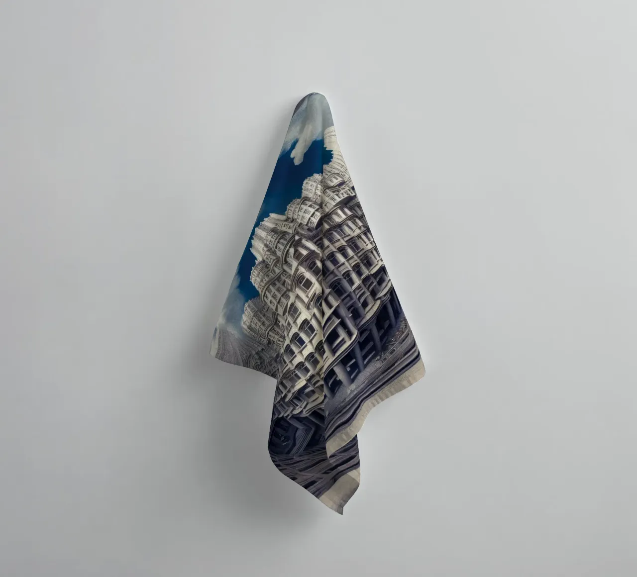 Sphere 025 - Futuristic Gothic Architecture asciugamano da bagno da Spheres